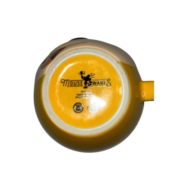 2 Minnie & Mickey Soup Mugs Oversized Coffee Cups Big Faces Red Yellow Disney - Picture 7 of 9